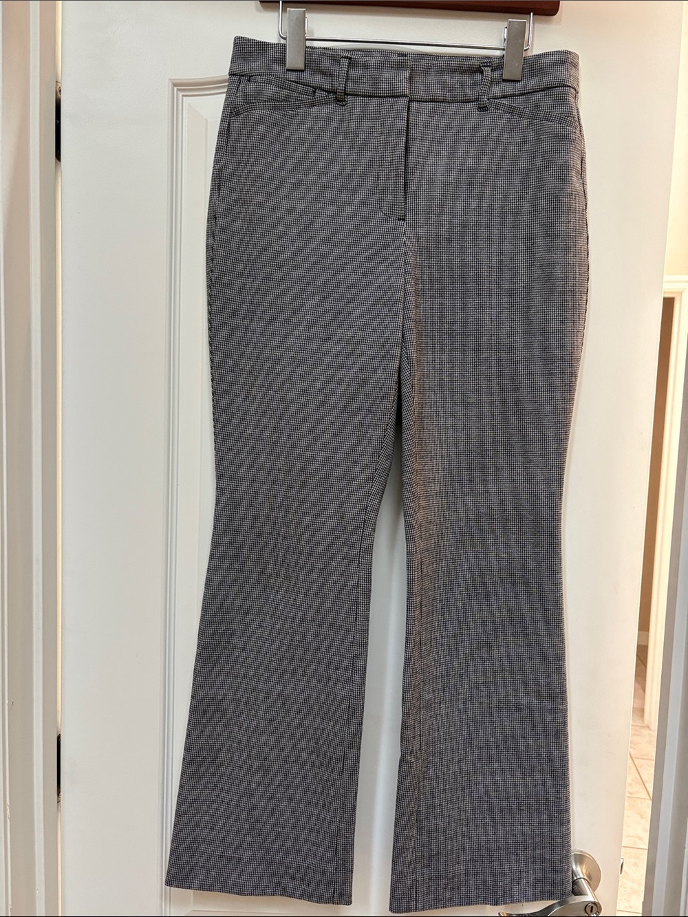 White House Black Market Gray Boot Cut Stretch Pants, size 8P